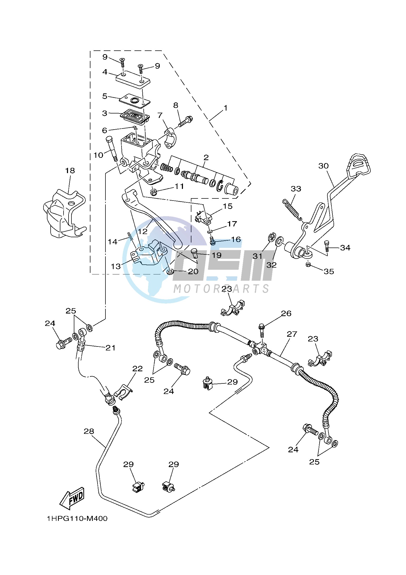 REAR MASTER CYLINDER