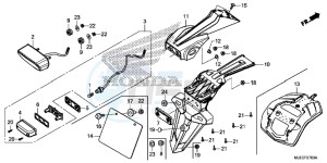 CB650FAE CB650FA 2ED drawing TAILLIGHT