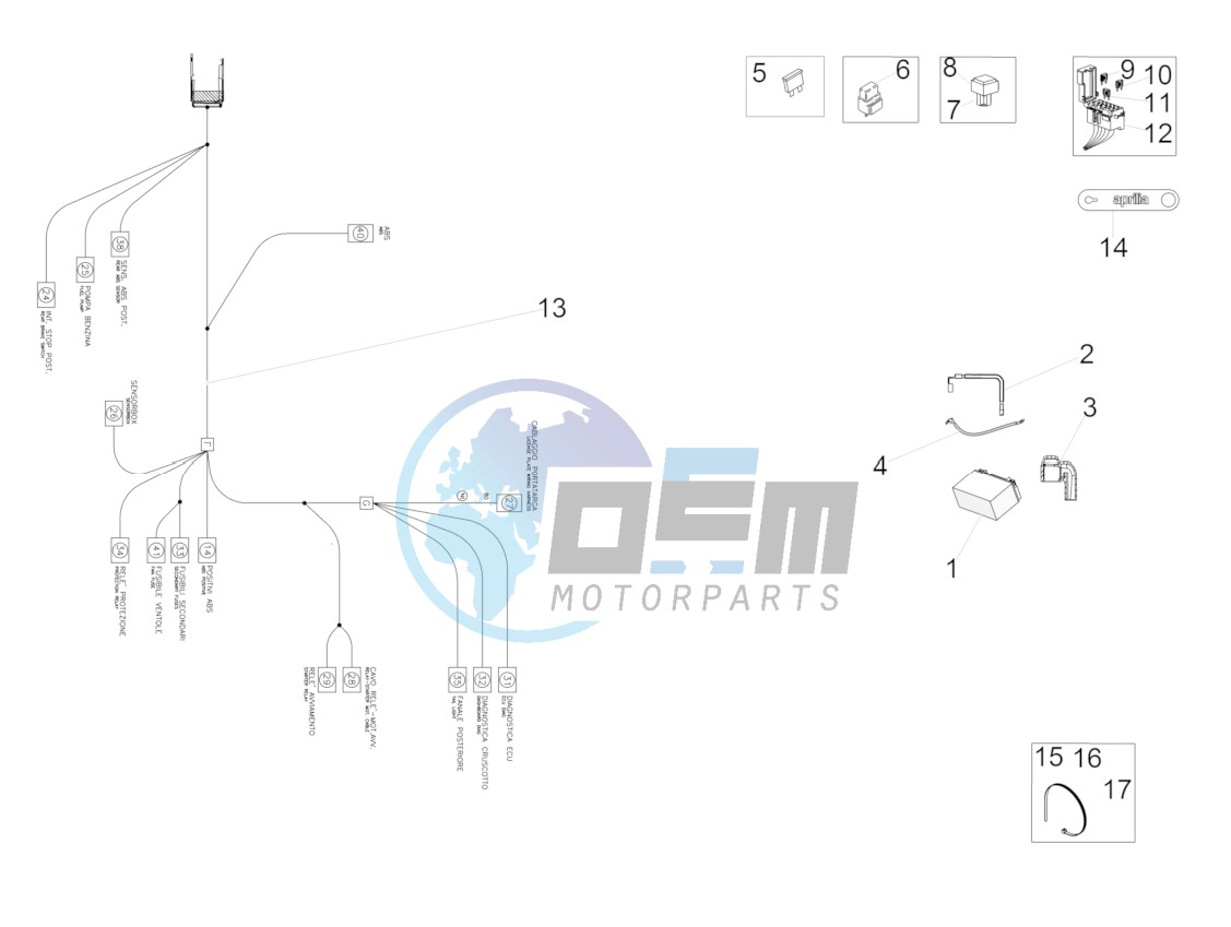 Rear electrical system