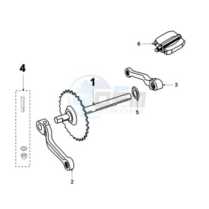 VOGUE LEA BE drawing PEDAL BRACKET