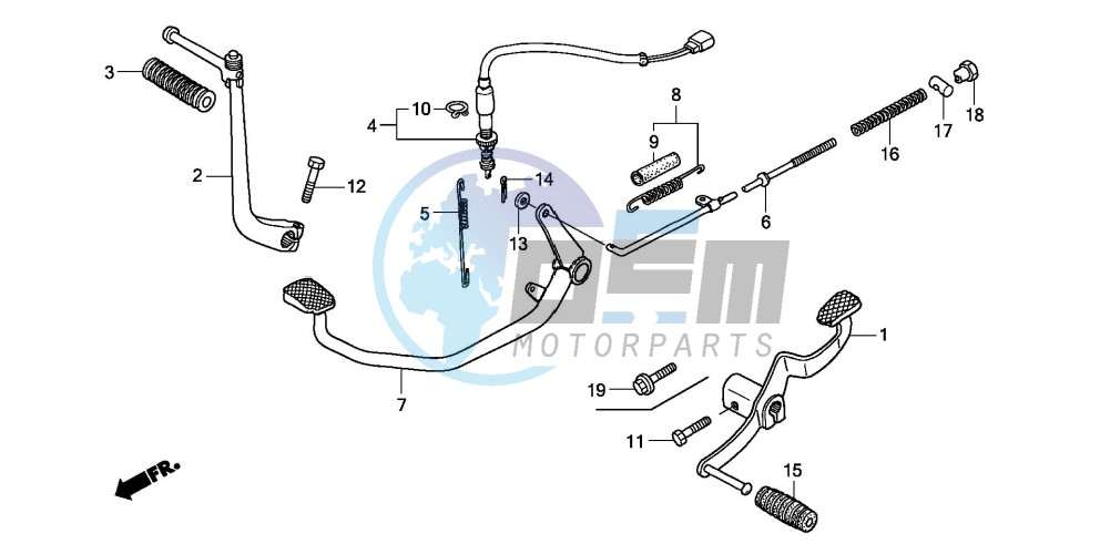 PEDAL/KICK STARTER ARM