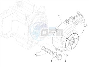 PRIMAVERA 50 4T-3V NOABS E4 (EMEA) drawing Flywheel magneto cover - Oil filter