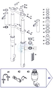 STANDARD_45kmh_L1 50 L1 drawing Front forks