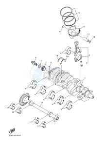 YZF-R1 998 R1 (BX41) drawing CRANKSHAFT & PISTON