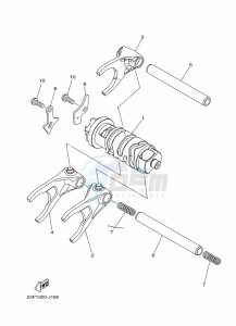 XT1200Z XT1200Z SUPER TENERE ABS (BP87) drawing SHIFT CAM & FORK