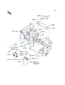 KAF400 A [MULE 610 4X4] (A1) A1 drawing ENGINE MOUNT