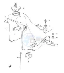 TS200R (E28) drawing FUEL TANK