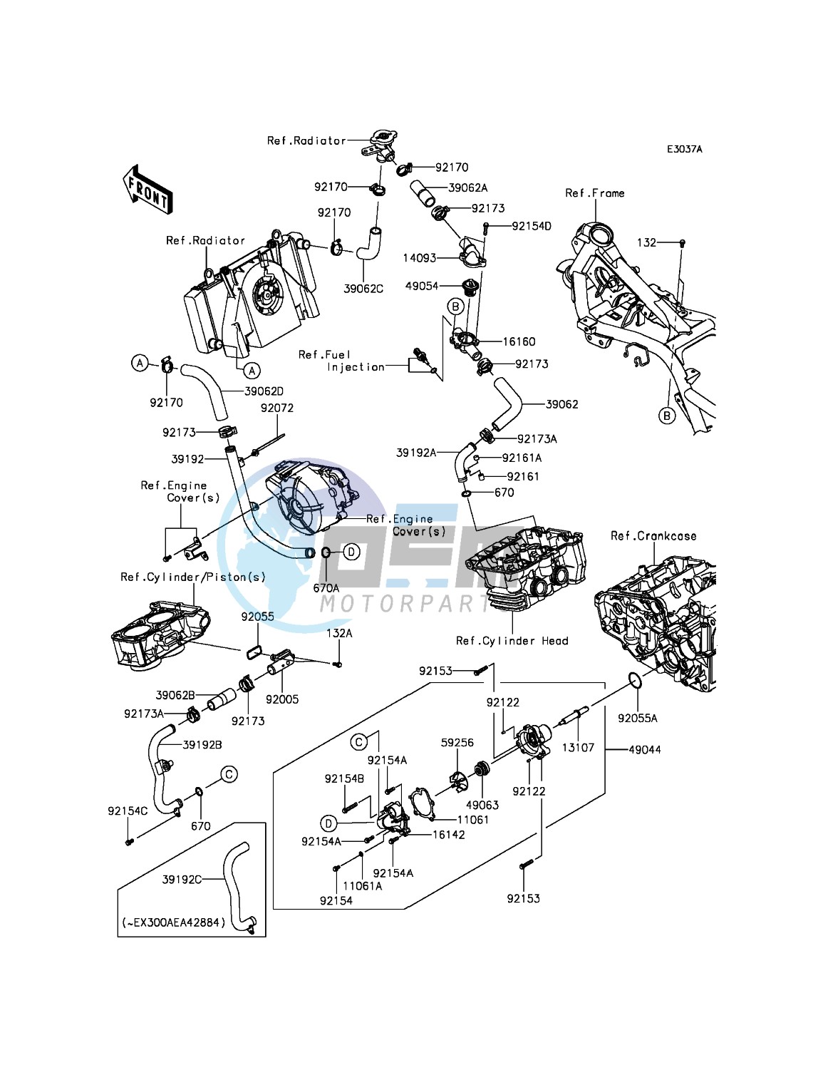 Water Pipe(EX300AEA39568-)