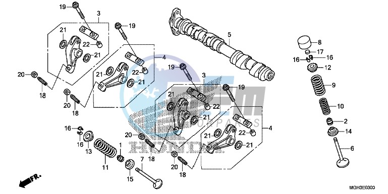 CAMSHAFT/VALVE (FRONT)