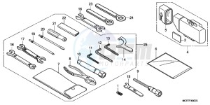 VT750SB drawing TOOLS