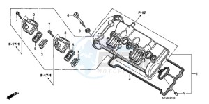 CBR600RR9 France - (F / CMF SPC) drawing CYLINDER HEAD COVER