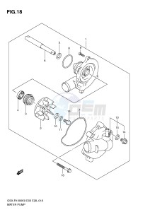 GSX-R1000 (E3-E28) drawing WATER PUMP