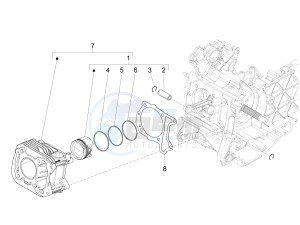 FLY 150 (APAC) drawing Cylinder-piston-wrist pin unit