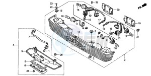 GL1500A GOLDWING ASPENCADE drawing TRUNK LIGHT