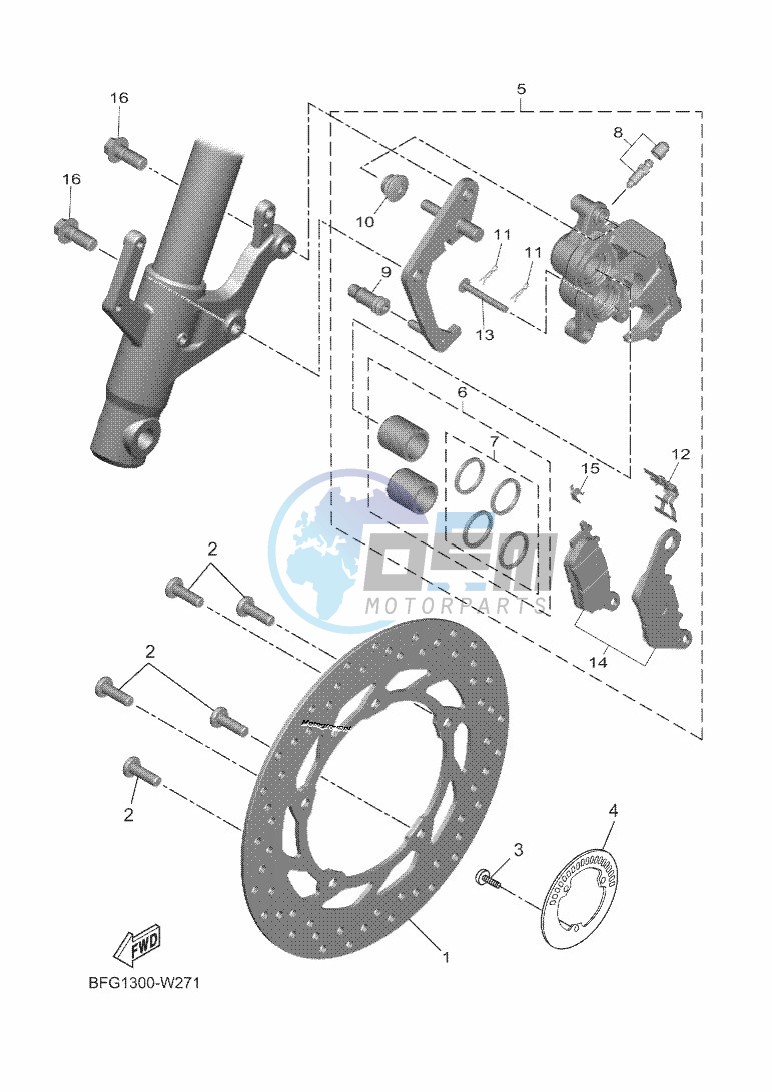 FRONT BRAKE CALIPER