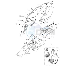 YQ AEROX 50 drawing SIDE COVERS