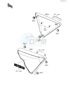 KZ 1300 A (A4) drawing SIDE COVERS