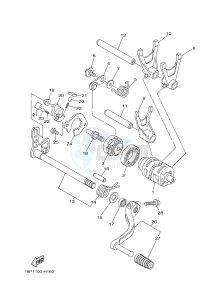 YFZ450R YFZ450RSED YFZ450R SPECIAL EDITION (18PV 18PT) drawing SHIFT CAM & FORK