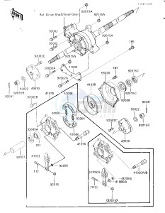 KLF 185 A [BAYOU 185] (A1-A1A) [BAYOU 185] drawing REAR HUB_BRAKE -- F_NO.012887-- -