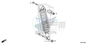 TRX420FA1F TRX420 Europe Direct - (ED) drawing REAR CUSHION