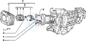 Skipper 150 4t drawing Cylinder-piston-wrist pin assy