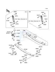 MULE_4010_DIESEL_4X4 KAF950FDF EU drawing Rear Suspension