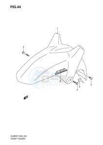 DL650 (E2) V-Strom drawing FRONT FENDER (MODEL K7)