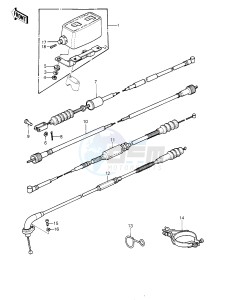 KDX 175 A [KDX175] (A1) [KDX175] drawing CABLES_METER -- 80 A1- -