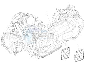 PRIMAVERA 150 4T 3V IGET ABS E4 (EMEA) drawing Engine, assembly