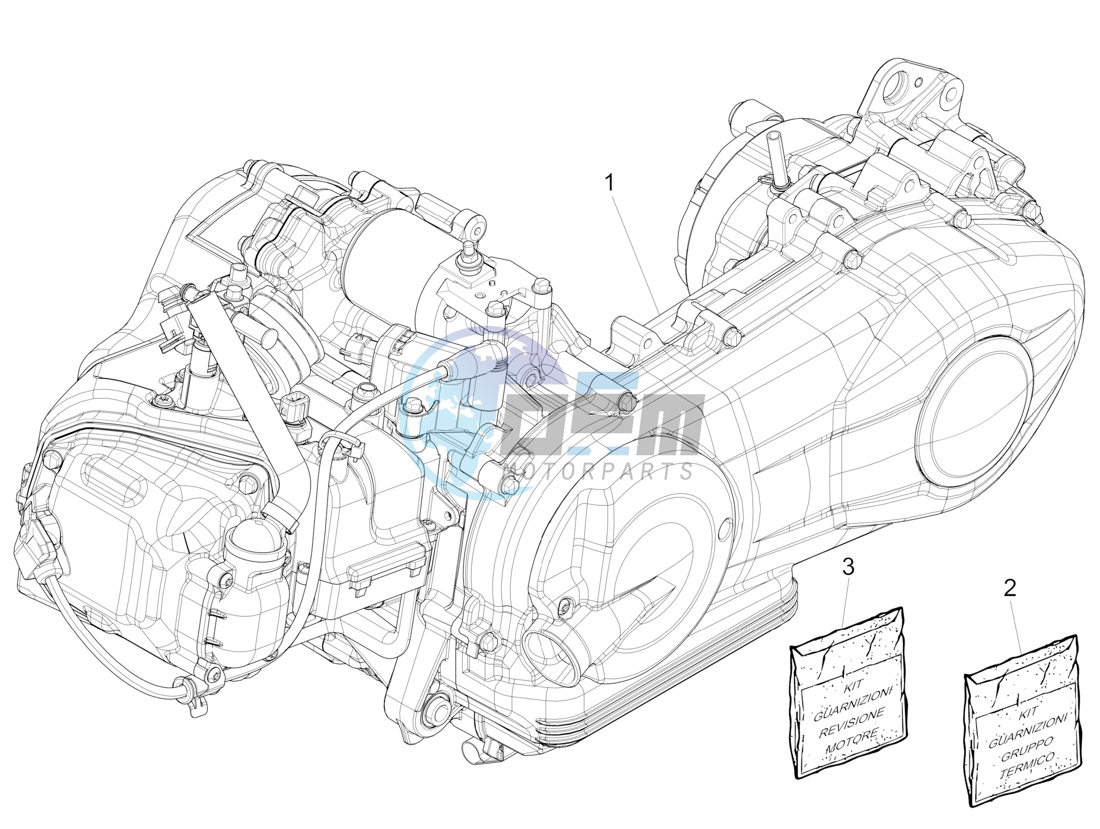 Engine, assembly