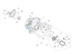 ETV 1200 Caponord Rally USA USA drawing Water pump