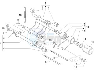 Runner 200 VXR 4t Race (UK) UK drawing Swinging arm