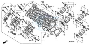 CB600FA Europe Direct - (ED) drawing CYLINDER HEAD