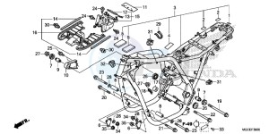 CB1100AE CB1100 ABS UK - (E) drawing FRAME BODY