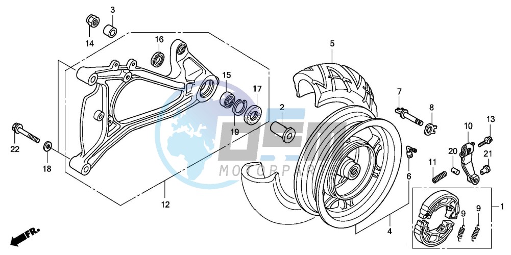 REAR WHEEL/SWINGARM