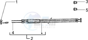 PX 150 E drawing Front brake-gear transmiss.