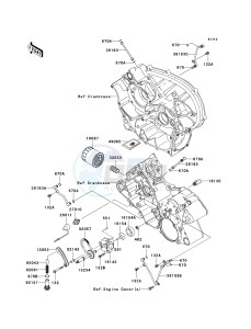 KRF 750 B [TERYX 750 4X4] (B8F) B8F drawing OIL PUMP_OIL FILTER