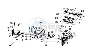 Joymax 300i ABS drawing DASHBOARD - WINDSCREEN