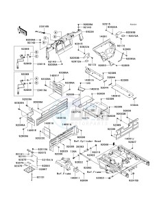 KAF 950 G [MULE 4010 TRANS4X4 DIESEL] (G9F-GAF) GAF drawing FRAME FITTINGS