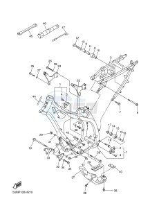 WR250F (1HC6 1HC7 1HC8) drawing FRAME