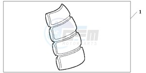 XL1000VA VARADERO drawing TANK PAD 2