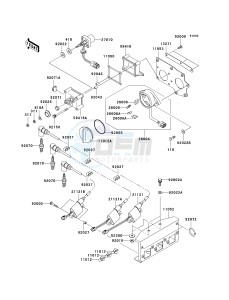 JT 1100 G[1100 STX D.I.] (G1 ) [1100 STX D.I.] drawing IGNITION SYSTEM