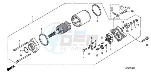 TRX420FEA Europe Direct - (ED / 4WD) drawing STARTING MOTOR