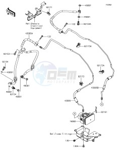 Z1000 ZR1000JHF XX (EU ME A(FRICA) drawing Brake Piping