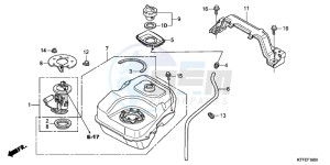 SH125C drawing FUEL TANK