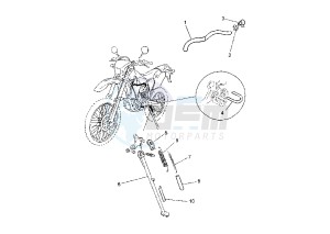 WR F 250 drawing SIDE STAND EURO KIT