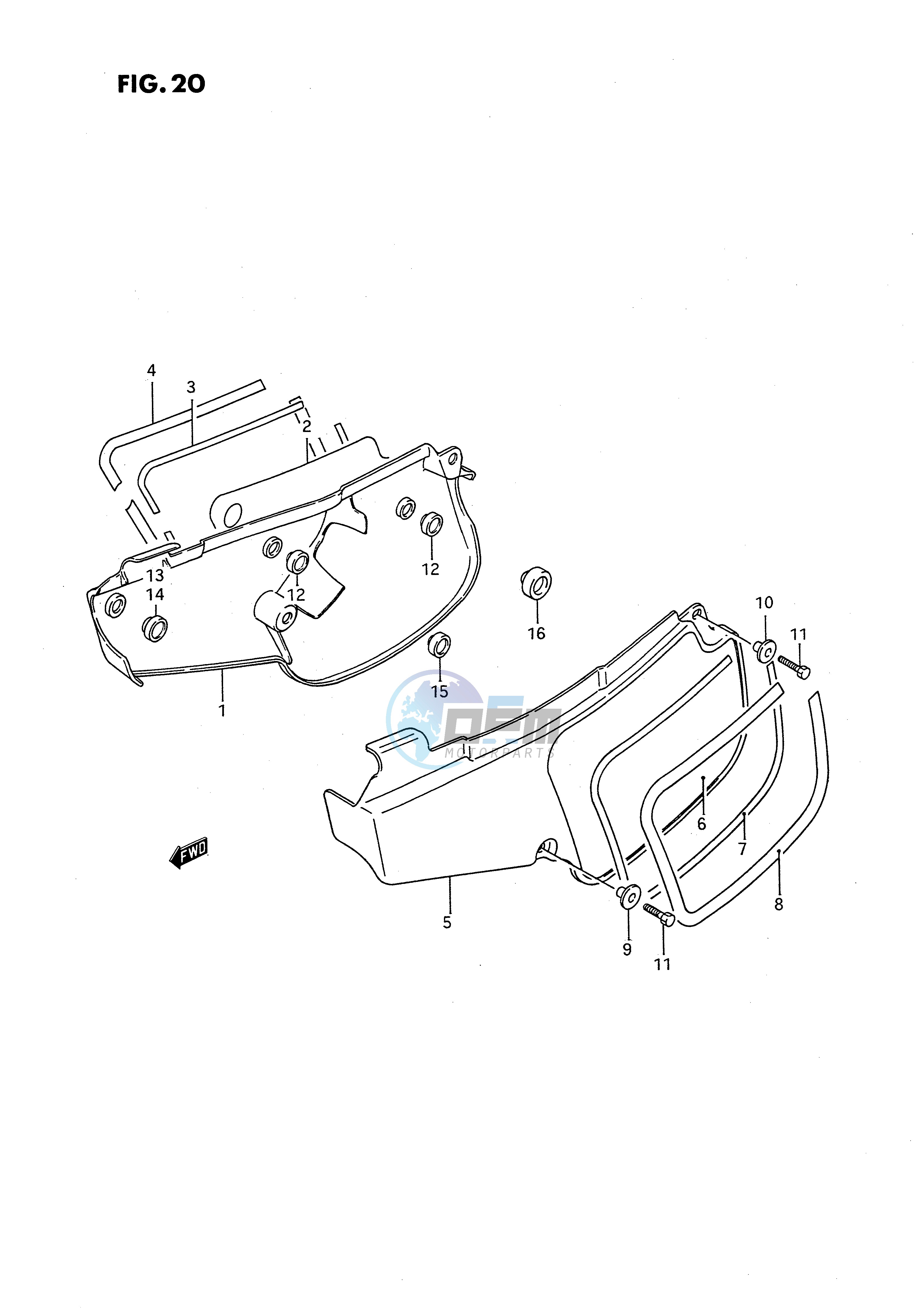 FRAME COVER (MODEL G H K L)