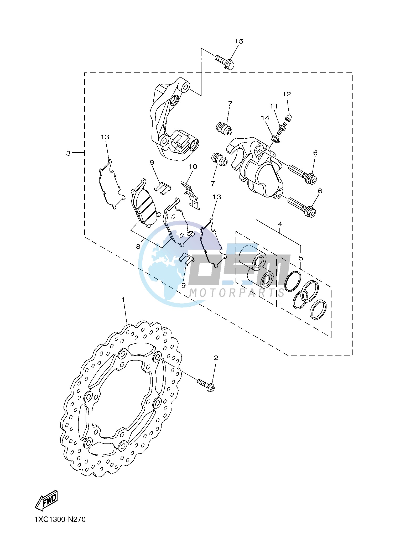 FRONT BRAKE CALIPER