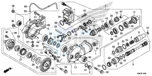 TRX500FA5F TRX500FA Europe Direct - (ED) drawing FRONT FINAL GEAR