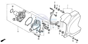 VT750C3 drawing WATER PUMP